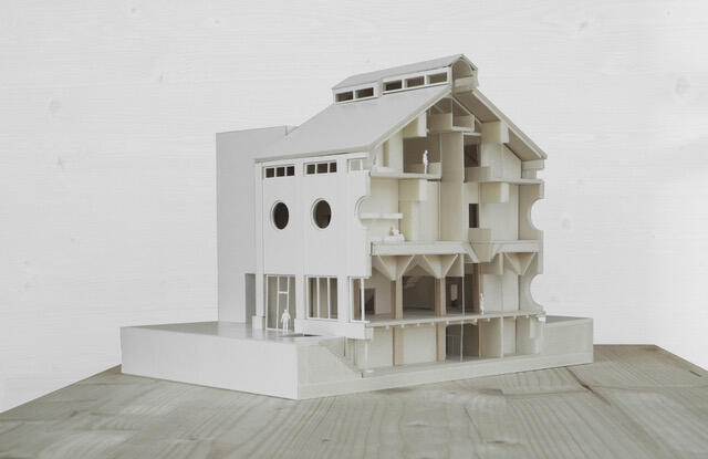 Silo Erlenmatt après rénovation, Harry Gugger Studio, Bâle, 2016, 1/100e